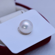Gorgeous HUGE AAAAA 11-12mm south sea round white loose pearl undrilled