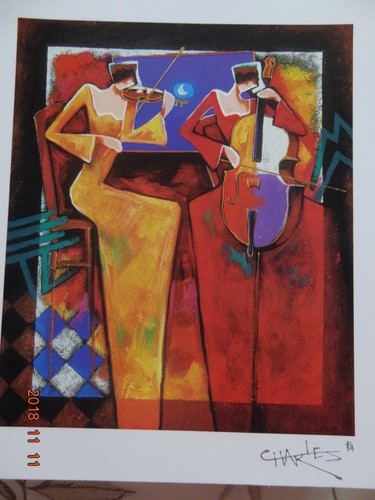 SERIOLITHOGRAPH DUET NIGHT BY CHARLES LEE
