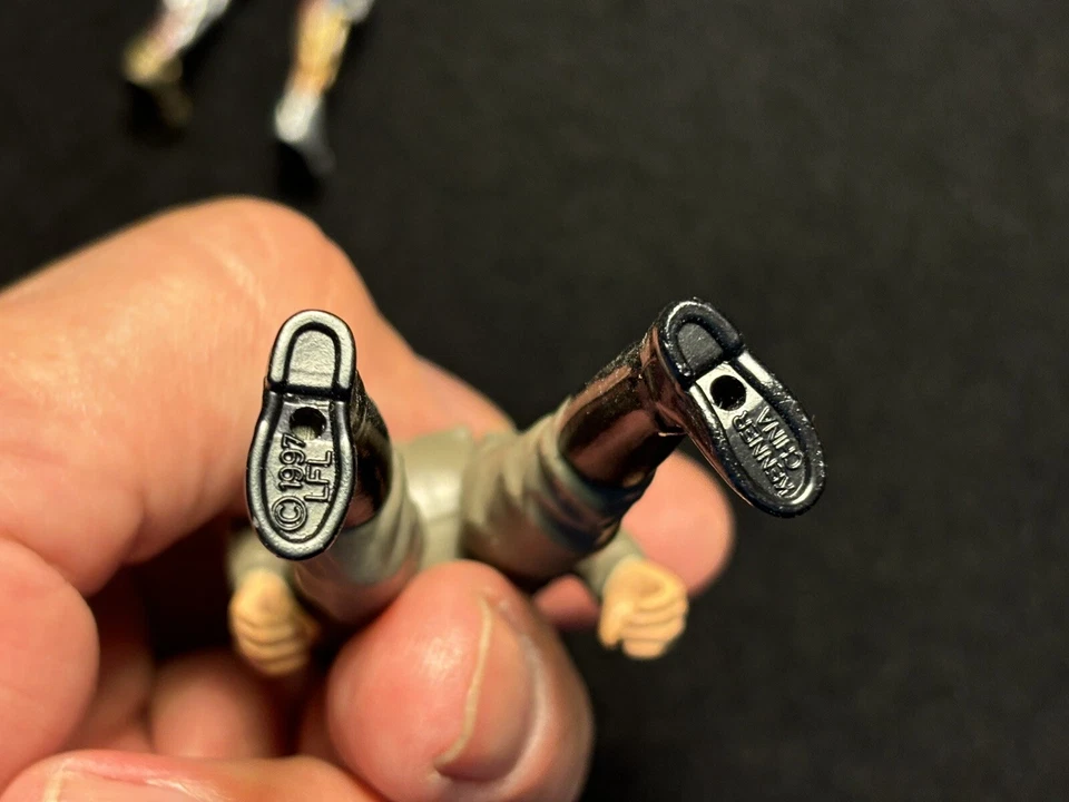 STAR WARS 1990s Hasbro LFL Figures 3.75 Vintage Lot Loose Finn Ewok C-3P0 Tarkin - Image 4 of 4