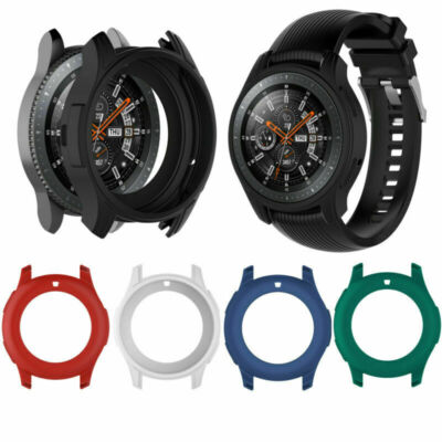 Silicone Protective Case Cover Frame Bumper Shell for Samsung Galaxy Watch 46mm