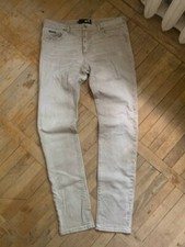 Love Moschino Pants Women s 33 Beige Luxury Distressed Stitching