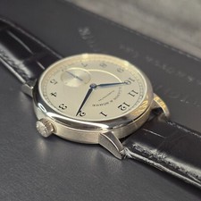 MINT A. LANGE & SOHNE 1815 235.026 38.5MM WHITE GOLD SILVER DIAL B&P 9