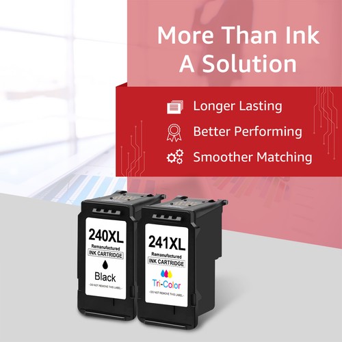 PG-240XL CL-241XL Ink Cartridges for Canon 240 PIXMA MG2220 MG3600 TS5120 MG3620 - Picture 4 of 8