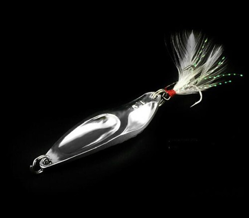 10PCS Jig Fishing Lures 10g Spoon Spinnerbaits Hooks Saltwater Artificial Bait - Picture 10 of 10