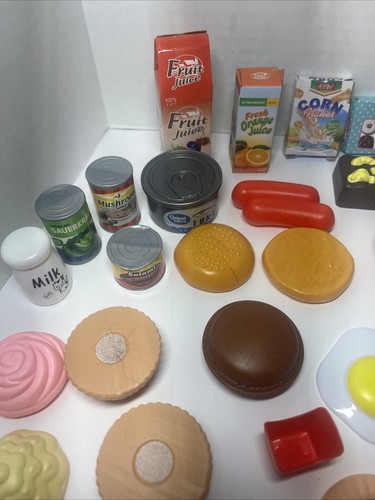 RIESIGES Set 110 Teile Kinder PRETEND PLAY KUNSTSTOFF ESSEN Obst Fleisch Gemüse Gewürz - Bild 7 von 24