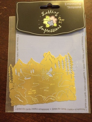 Placa de estampado de latón macizo Lasting Impressions pesca con mosca 1995 nuevo en paquete L919 - Imagen 1 de 3