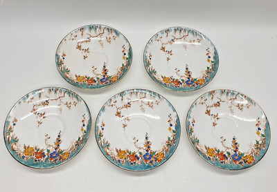 6er Set Porzellan Untertassen Floral Design by Duchess China E & B L England