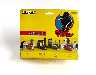 Vintage Nib Ertl Dick Tracy Micro Size Set NEW in Package