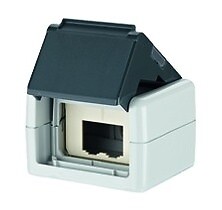 BTR Netcom Multimedia-Steckdose Aufputz 2slot... E-DATMODULIP44AP-GEHÄUSEUNBESTÜ