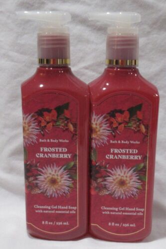 Bath & Body Works Cleansing Gel Hand Soap Lot Set of 2 FROSTED CRANBERRY - Picture 1 of 4