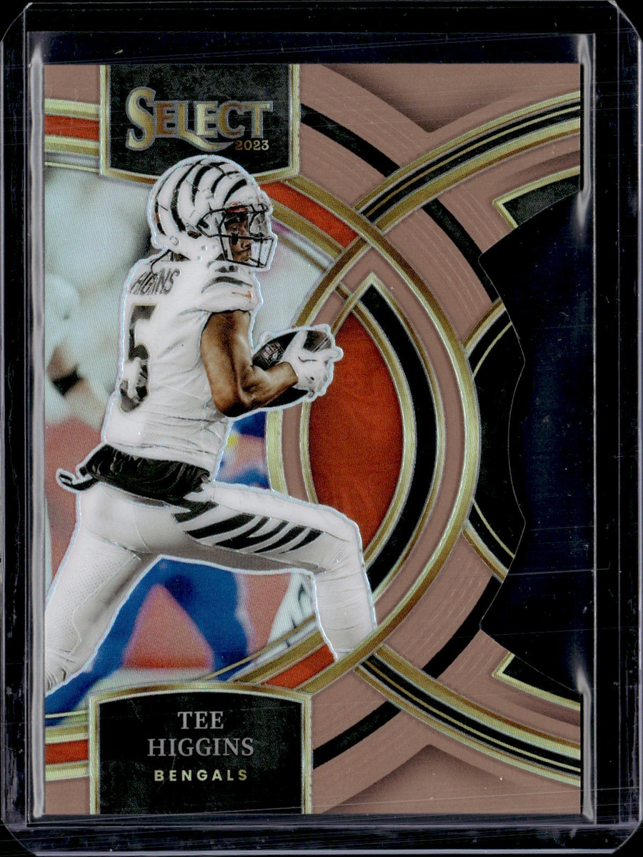 2023 Panini Select #112 Tee Higgins Premier Copper Die Cut /299