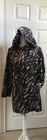 Alfani Petite Hooded Jacket With Cinch Waist And Hood Storage Black & Gold SZ PL — photo 1