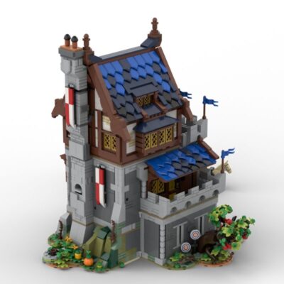 Medieval Castle Fortress 3151+ pièces pour les 14 ans et plus MOC