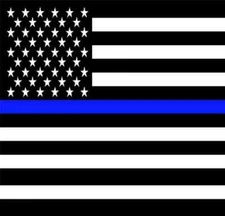 USA Thin Blue Line Bandana Doo Rag 21" x 21" Police Lives Matter Bandanna USA