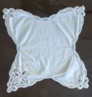 Battenburg Lace Tape Doily, White, Vintage, Diagonal