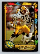 Tony Mandarich 1991 Wild Card #116 Green Bay Packers Football Card