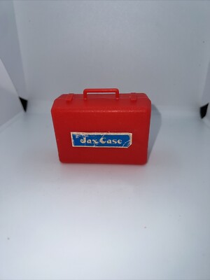 Jax Case CASE ONLY NO JAX NO BALL Vintage red case with Blue decal white letter
