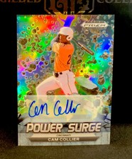 2022 Panini Prizm Draft CAM COLLIER Power Surge Silver Prizm Auto Reds #PS-CC