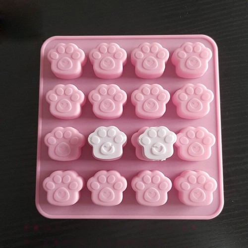16-Cavity Silicone Paw Print Mold Animal Palw Resin Mold Dog Cat Footprint Molds - Picture 6 of 7