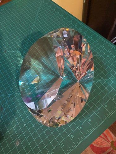 200mm Huge Clear Crystal Diamond Paperweight Wedding Centerpieces Gifts - Picture 24 of 24