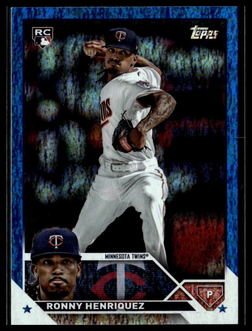 2023 Topps 372 Ronny Henriquez Minnesota Twins RC Blue Foil 900/999