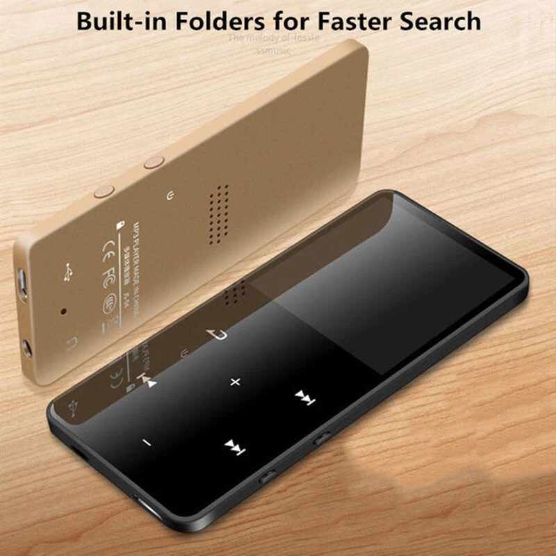 Bluetooth MP3 MP4 Player 4/8/16GB With FM Media Touch Key Sport.