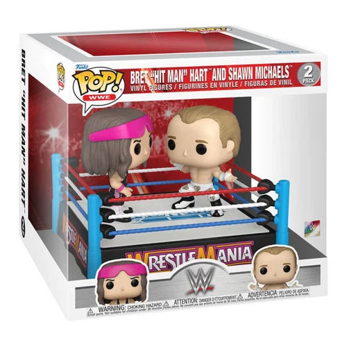 Funko Pop Moment WWE Bret Hart Vs Shawn Michaels Collectible Vinyl Figure