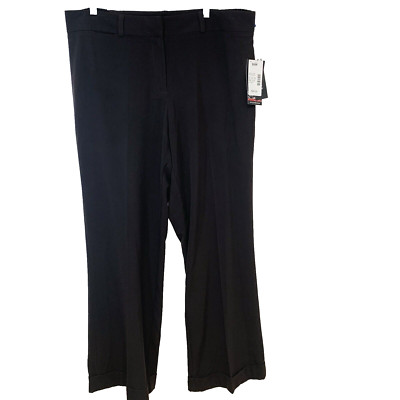 Maggie Barnes Trouser Pants Woman 18W Brown Career Straight Cuff Zip Diane Fit
