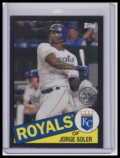 2020 Topps Jorge Soler 1985 Topps Black #/299 #85TB-20 Kansas City Royals