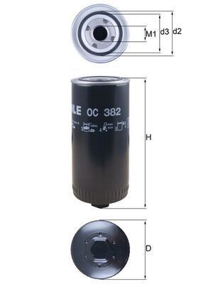 Oil Filter MAHLE OC 382