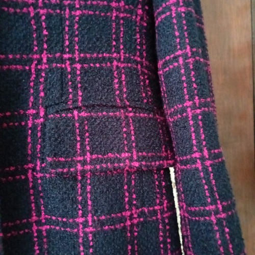 Windsmoor Navy & Cerise Boucle Jacket with Pockets Size 12 Good Condition - Picture 4 of 5