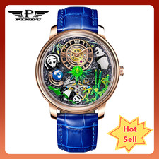 2024 PINDU Light Luxury Men's Automatic Mechanical Watch Business Casual Watch
