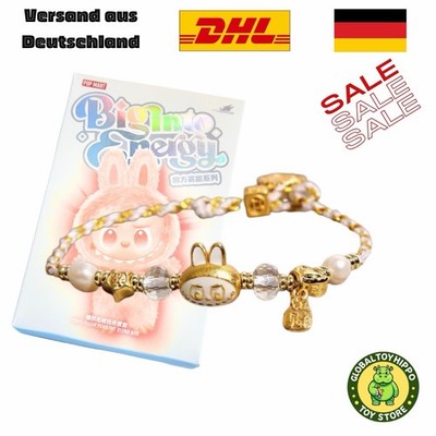 Popmart Labubu big into energy Armband mit Charm Farbe Gold