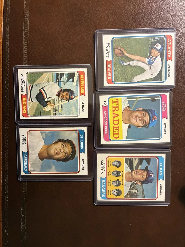 Tarjetas de béisbol 1974 Topps paréntesis 25 tarjetas, patio, All Stars, WS y estrellas menores Foto 4 de 4