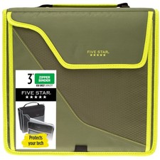 Zipper Binder, 3 Inch 3-Ring Binder with D Rings, Removable Padded Case, 5-Ta...