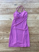 Vintage 00s Express Pink Evening Elegant Date Night Dress Party Size XS