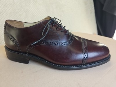 Bostonian Impression Captoe Oxford Dress Shoes Oxblood New W/O Box 7.5 EEE