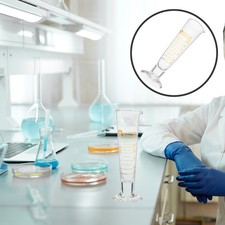  Glass Measuring Cylinder Beaker Cup Conical Chemistry Lab Equipment