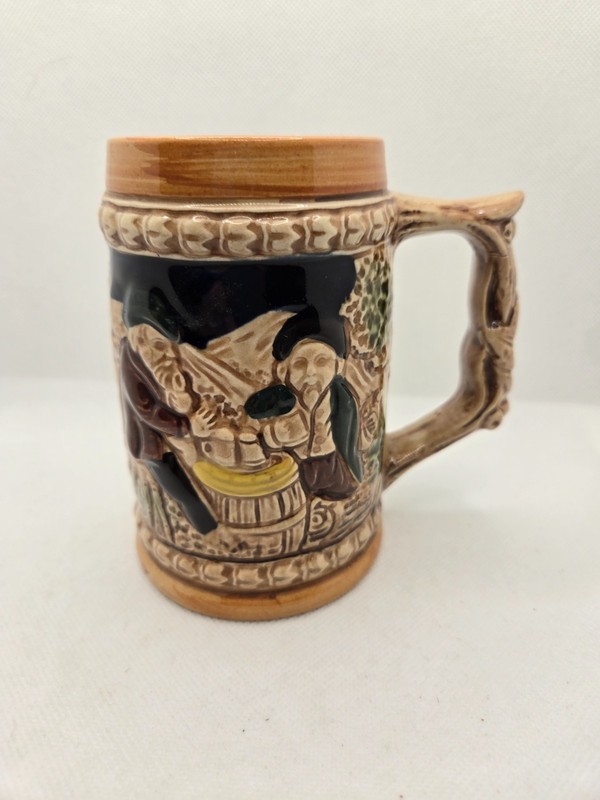 Vintage generic Beer Stein made in Japan 4 1/2"