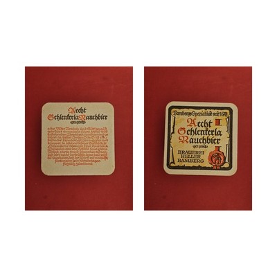 Heller Bamberg Aecht Schlenkerla Rauchbier alter Väter..Brauerei Bierdeckel Bier