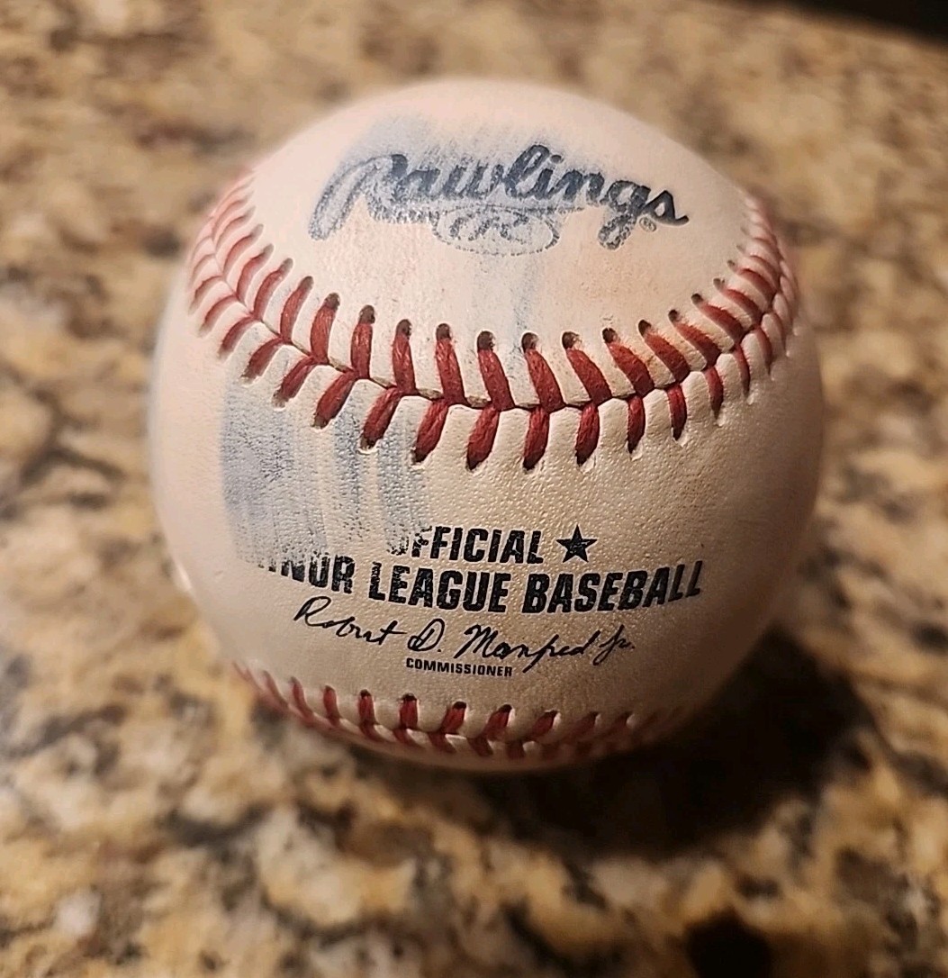 Demetrio Crisantes Signed Auto Game Used MILB Baseball Autograph Diamondbacks view 4