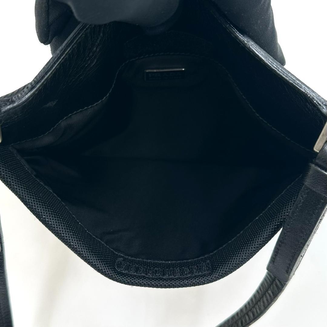 PRADA Allover Pattern Drawstring Silver Hardware … - image 14