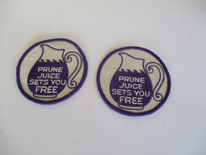 2  VINTAGE 1970'S ARCTIC CAT SNOWMOBILE PRUNE JUICE SETS YOU FREE CLOTH PATCHES