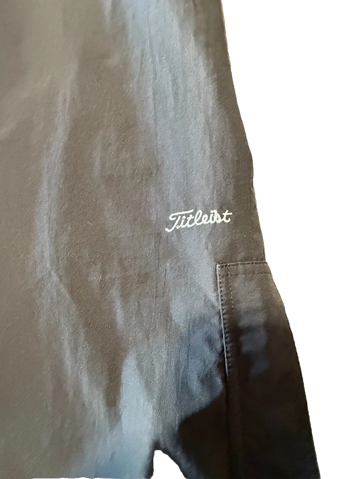 Брюки для гольфа мужские Titleist от Corbin черные Gore-Tex водонепроницаемые дождевое снаряжение большие - Изображение 2 из 4