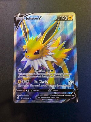 jolteon pokemon card ebay Jolteon V 177/203 Evolving Skies Pokemon Card