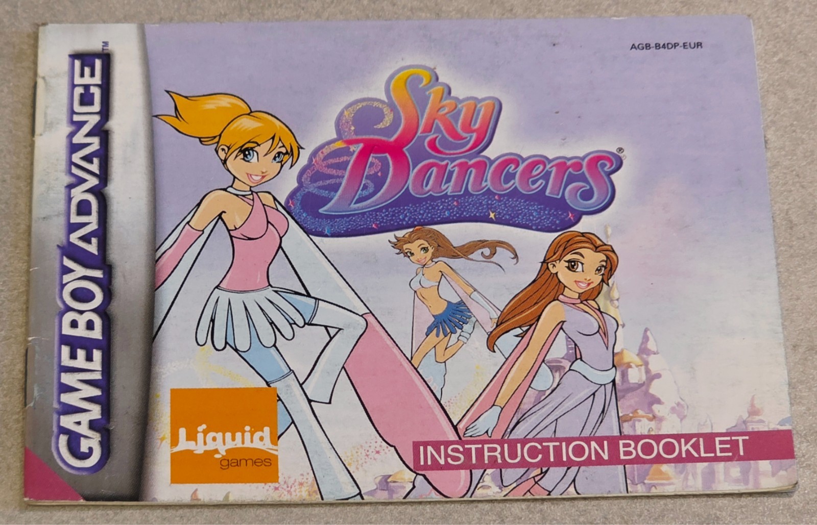 NOTICE SEUL MANUAL ONLY SKY DANCERS GAME BOY ADVANCE GBA