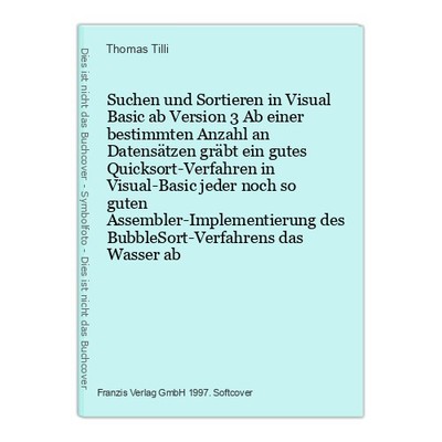 Suchen und Sortieren in Visual Basic ab Version 3 Ab einer bestimmten Anzahl an
