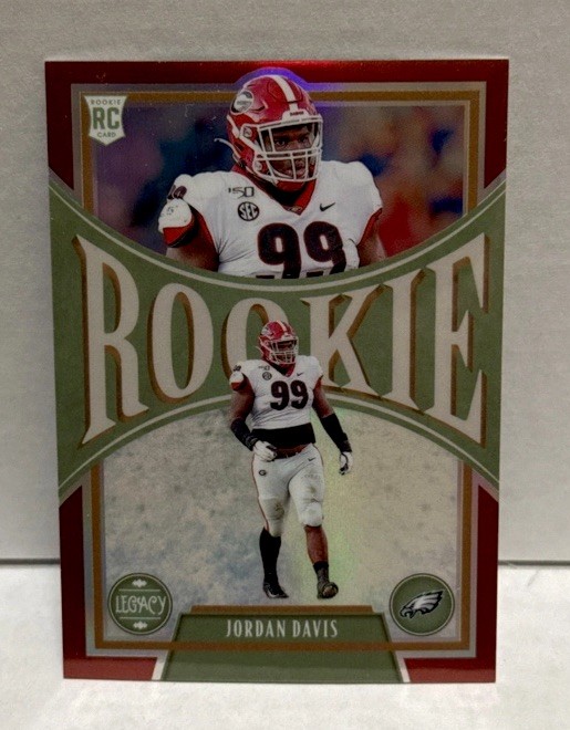 2022 PANINI LEGACY #187 JORDAN DAVIS RED /50 ROOKIE Philadelphia EAGLES 