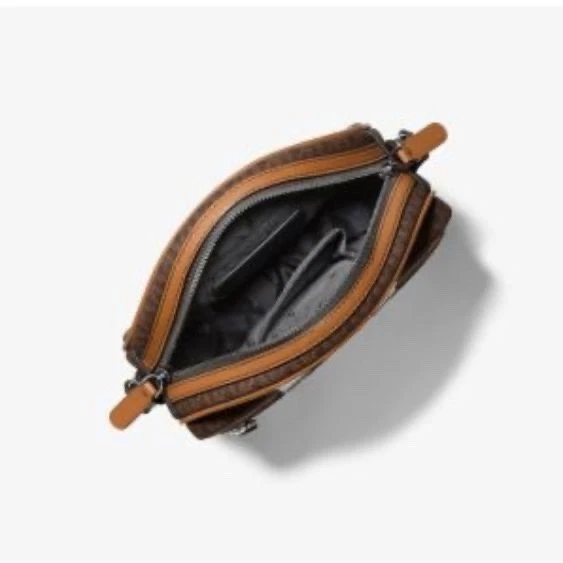 Brand New - Michael Kors - Hudson Logo Stripe Canteen Men’s Crossbody Bag - Image 3 of 4