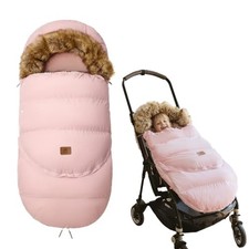 Winter Cold Universal Stroller Bunting Bag for Baby Toddler-Waterproof Pink
